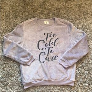 Cozy fur mauve sweater